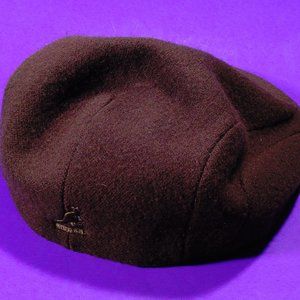 Kangol Brown Wool Flat Cap (Large)